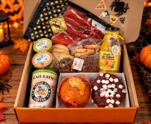 Caja regalo de desayuno y Halloween